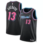 Men's Miami Heat Bam Adebayo #13 Black Swingman Jersey 2025/26 - City Edition - minejerseys
