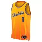 Men's Charlotte Hornets LaMelo Ball #1 Orange Swingman Jersey 2025/26 - City Edition - minejerseys