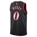 Men's Philadelphia 76ers Tyrese Maxey #0 Black Swingman Jersey - Classic Edition - minejerseys