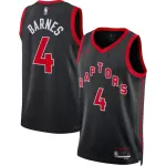 Men's Toronto Raptors Scottie Barnes #4 Black Swingman Jersey - Statement Edition - minejerseys