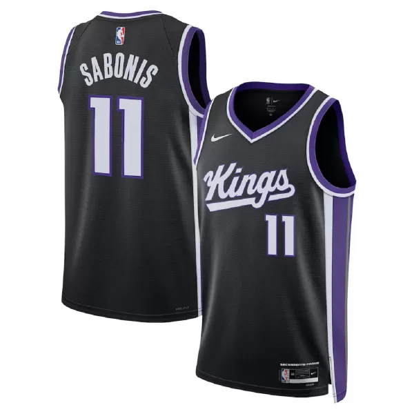 Men's Sacramento Kings Domantas Sabonis #11 Black Swingman Jersey - Icon Edition - minejerseys