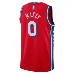 Men's Philadelphia 76ers Tyrese Maxey #0 Red Swingman Jersey - Statement Edition - minejerseys
