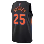Men's New York Knicks Mikal Bridges #25 Jordan Brand Black Swingman Jersey - Statement Edition - minejerseys