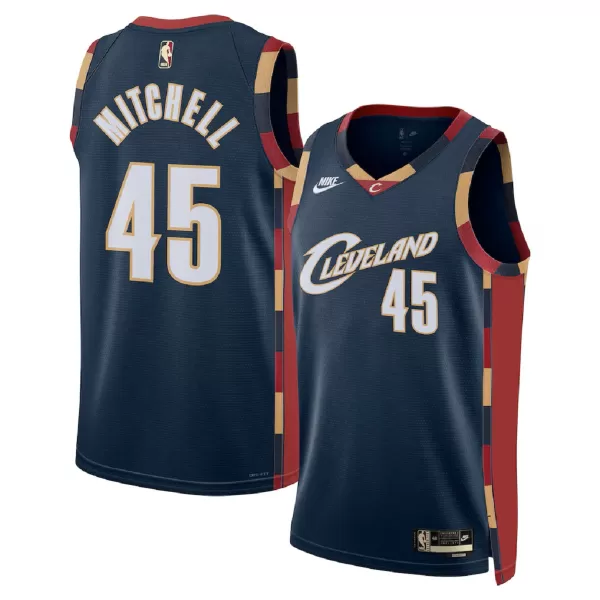 Men's Cleveland Cavaliers Donovan Mitchell #45 Navy Swingman Jersey - Classic Edition - minejerseys