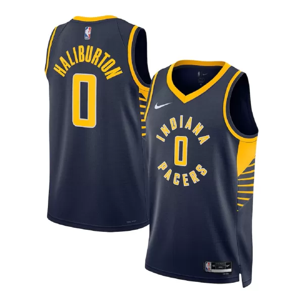 Men's Indiana Pacers Tyrese Haliburton #0 Navy Swingman Jersey - Icon Edition - minejerseys