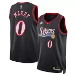Men's Philadelphia 76ers Tyrese Maxey #0 Black Swingman Jersey - Classic Edition - minejerseys