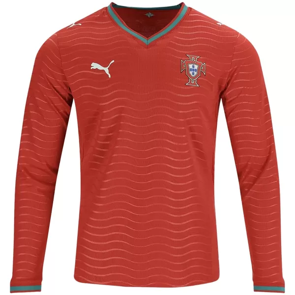 Portugal Home Match Long Sleeve Jersey Player Version World Cup 2026 - minejerseys