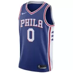 Men's Philadelphia 76ers Tyrese Maxey #0 Royal Swingman Jersey - Icon Edition - minejerseys