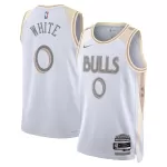 Men's Charlotte Hornets Coby White #0 White Swingman Jersey - City Edition - minejerseys