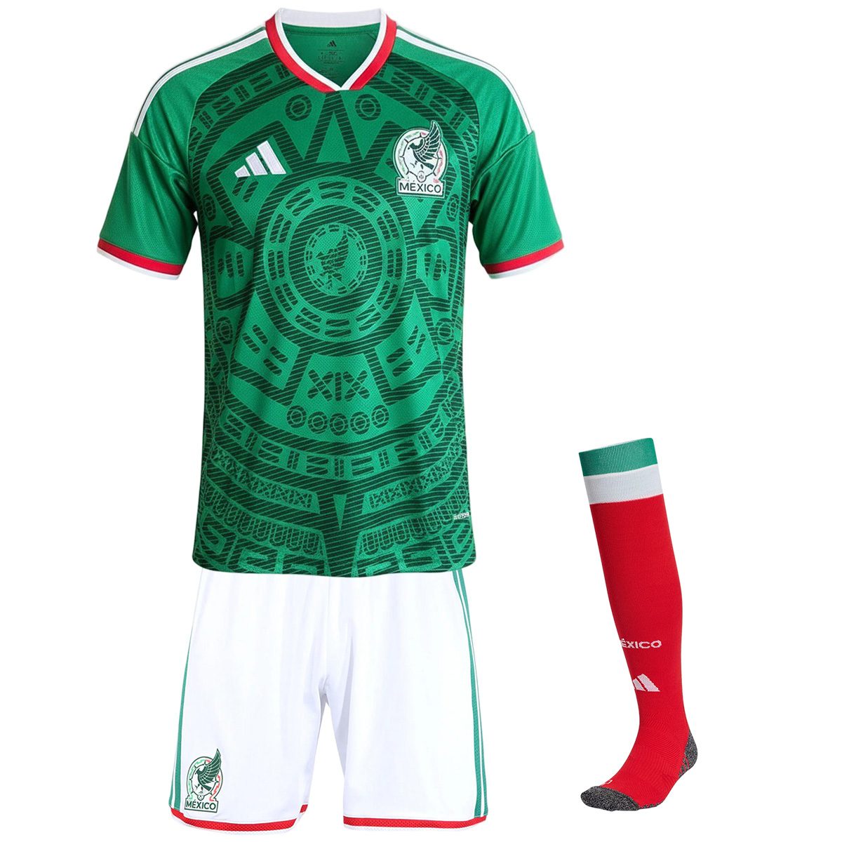 Kids Mexico Home Jersey Full Kit World Cup 2026 Kids Mexico Home Jersey Full Kit World Cup 2026