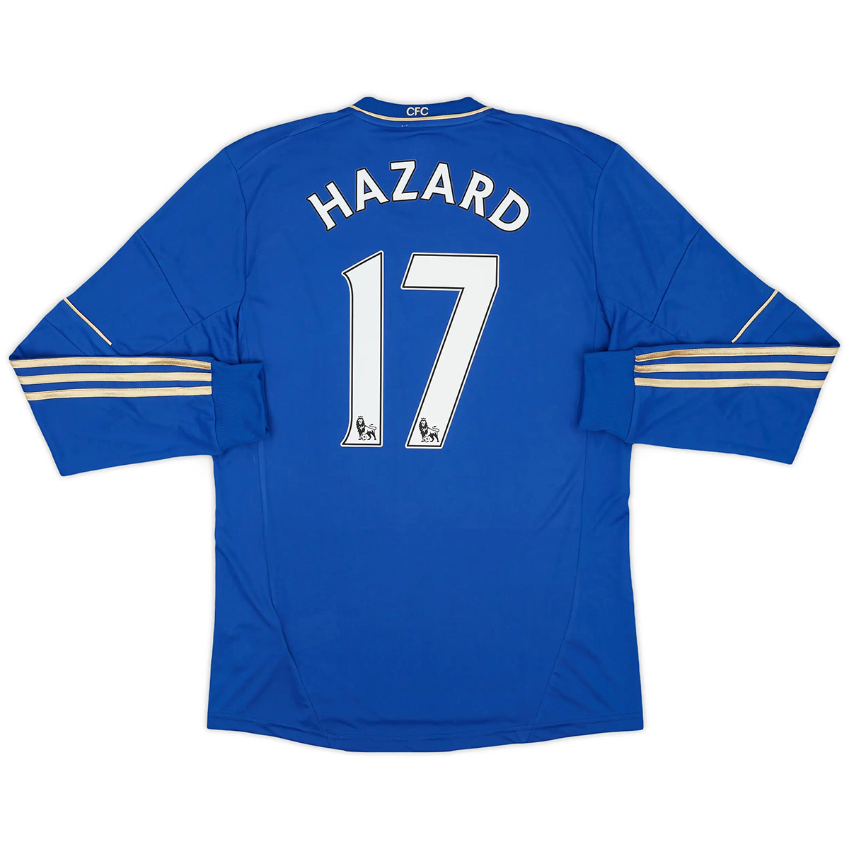 Hazard #17 Retro Chelsea Home Long Sleeve Jersey 2012/13