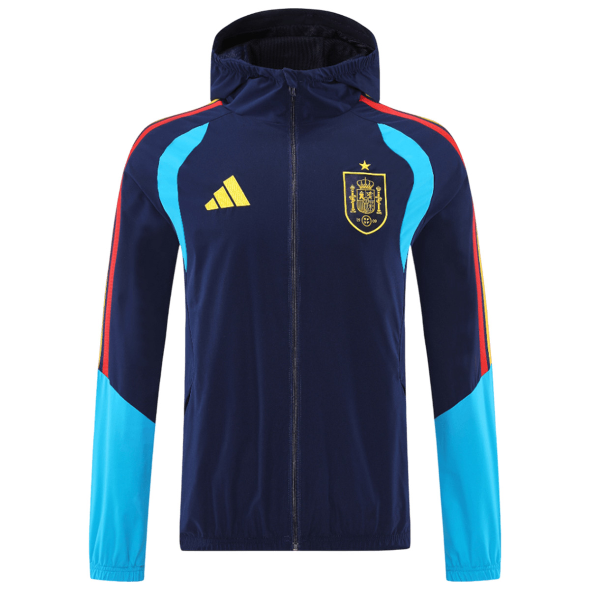 Spain Windbreaker Hoodie Jacket Navy 2026
