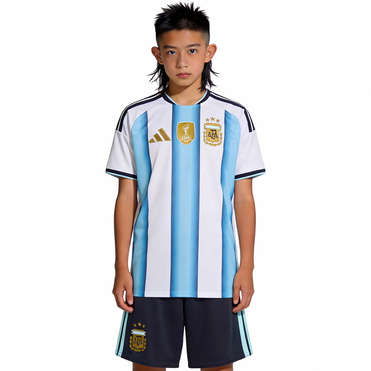 Kids Argentina Home Jersey Kit World Cup 2026 Kids Argentina Home Jersey Kit World Cup 2026