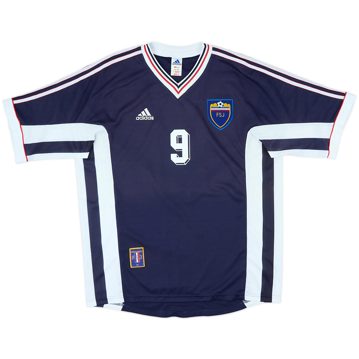 Mijatović #9 Retro Yugoslavia Home Jersey World Cup 1998