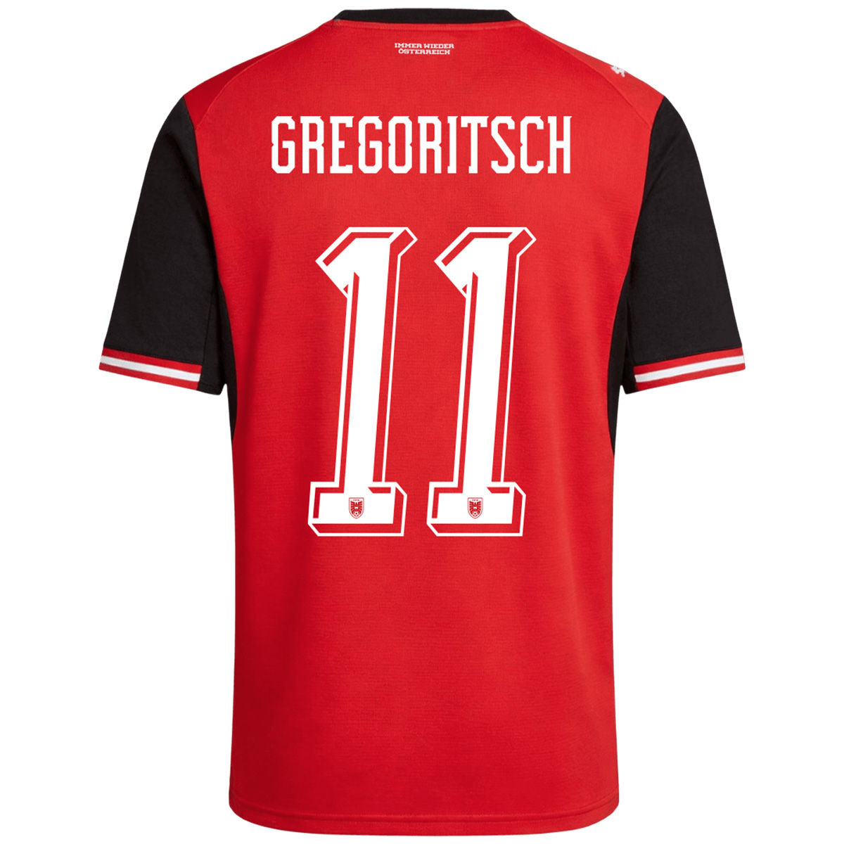 GREGORITSCH #11 Austria Home Jersey World Cup 2026 GREGORITSCH #11 Austria Home Jersey World Cup 2026