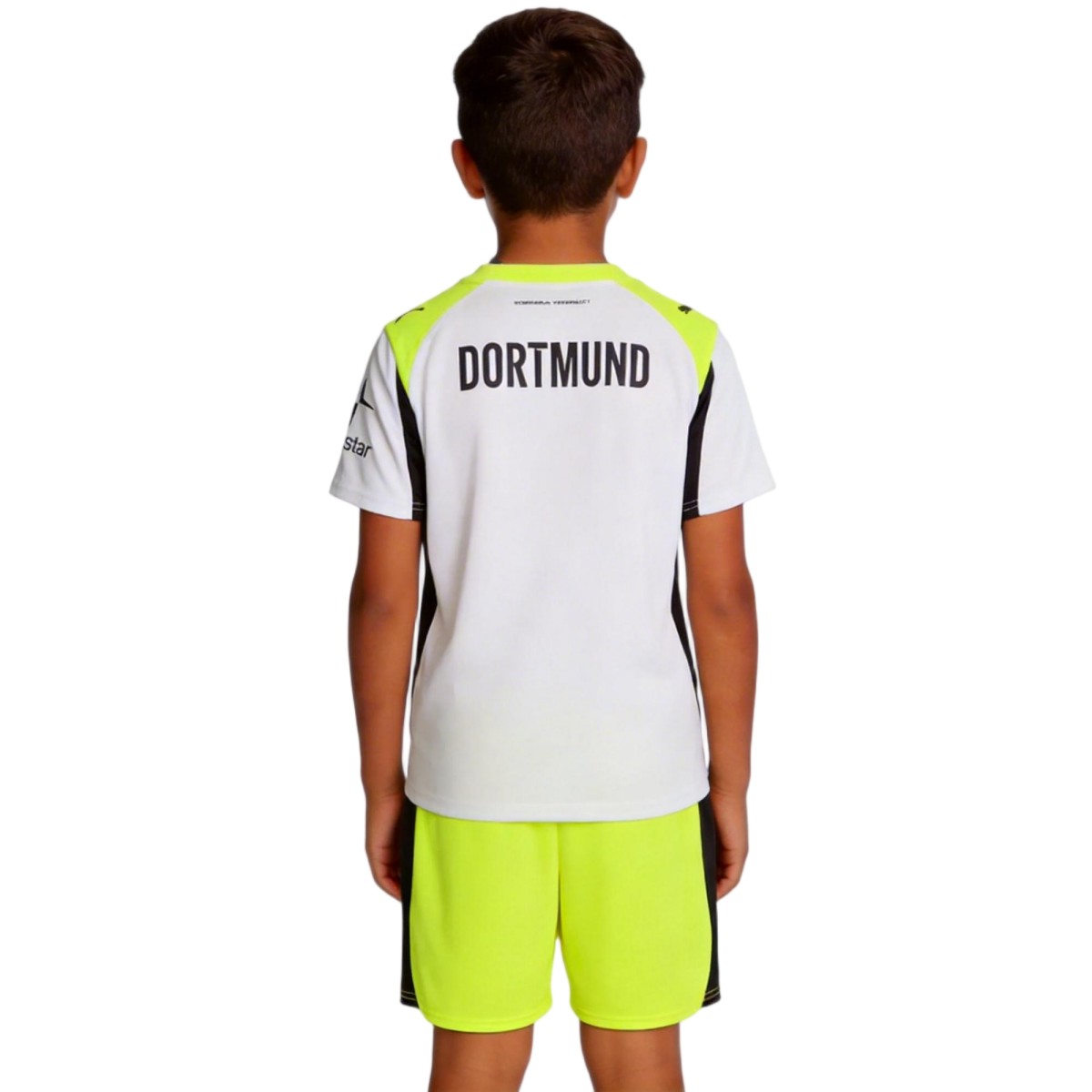 Kids Borussia Dortmund Away Jersey Kit 2025/26