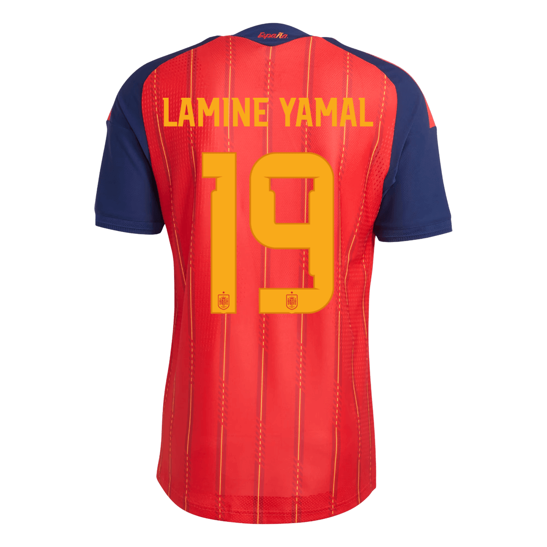 LAMINE YAMAL #19 Spain Home Match Jersey Player Version 2025/26