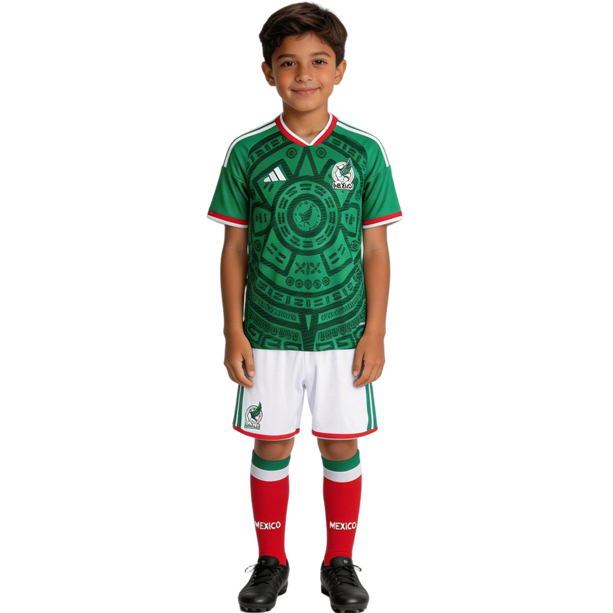 Kids Mexico Home Jersey Full Kit World Cup 2026
