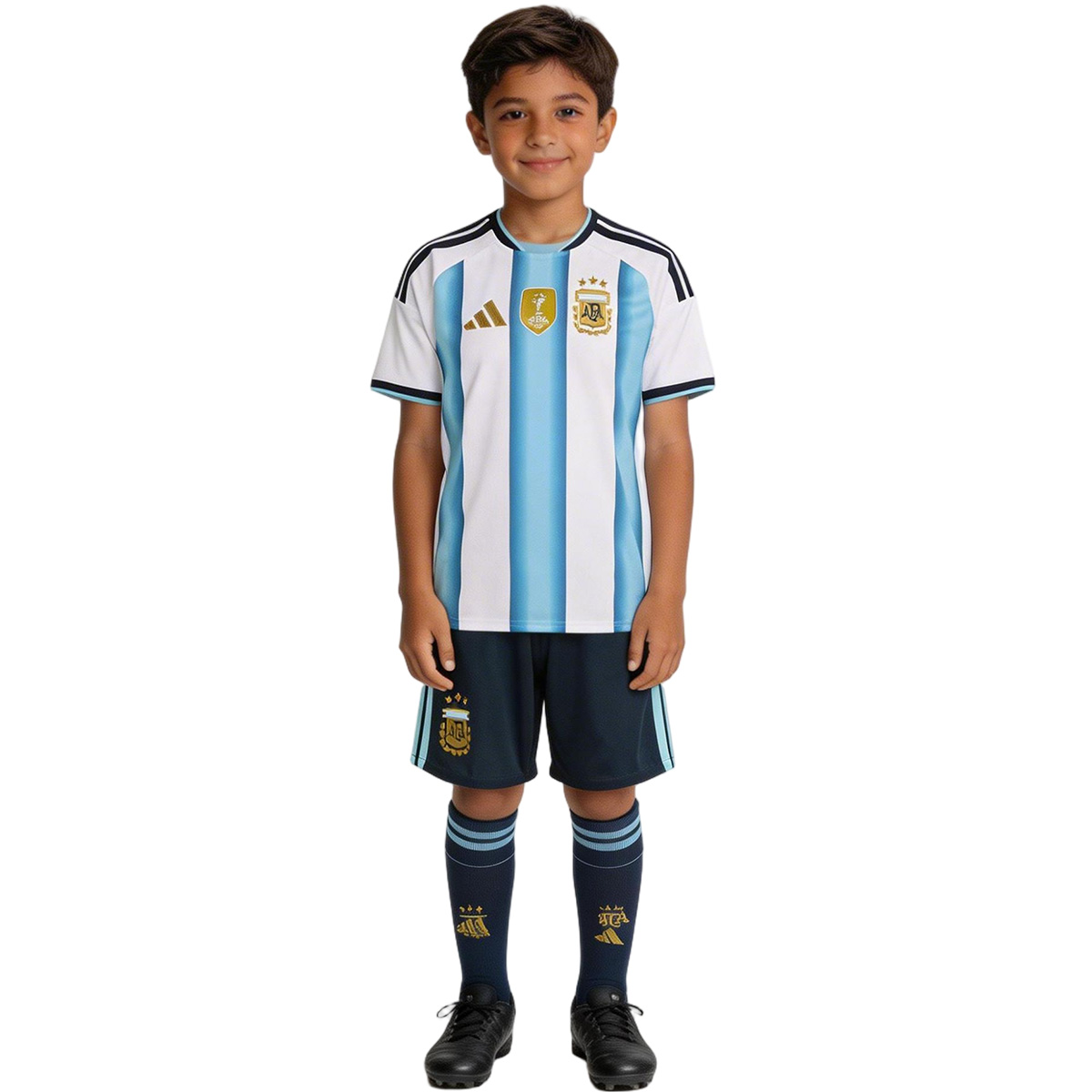 Kids Argentina Home Jersey Full Kit World Cup 2026
