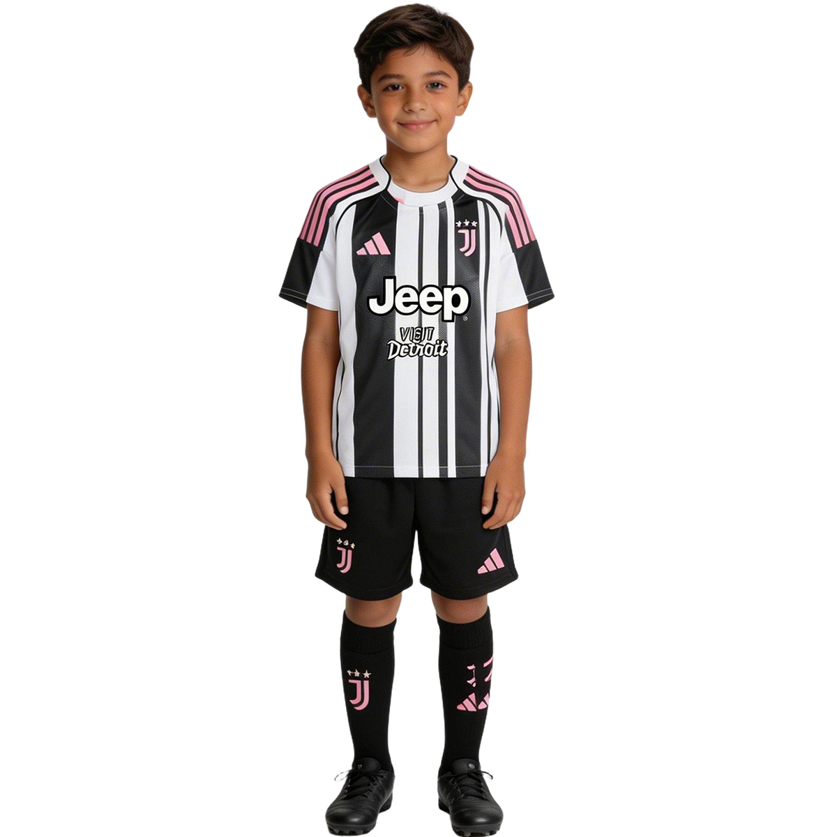 Kids Juventus Home Jersey Full Kit 2025/26