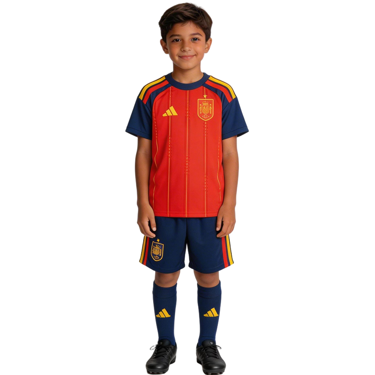 Kids Spain Home Jersey Full Kit World Cup 2026 - [Super Replica]
