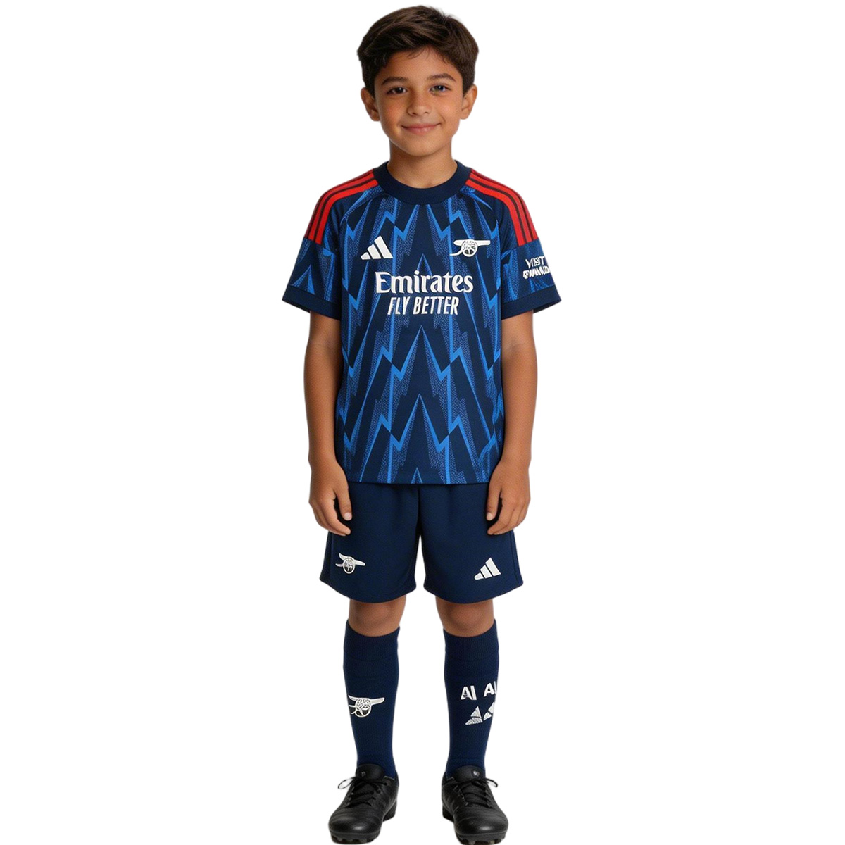 Kids Arsenal Away Jersey Full Kit 2025/26