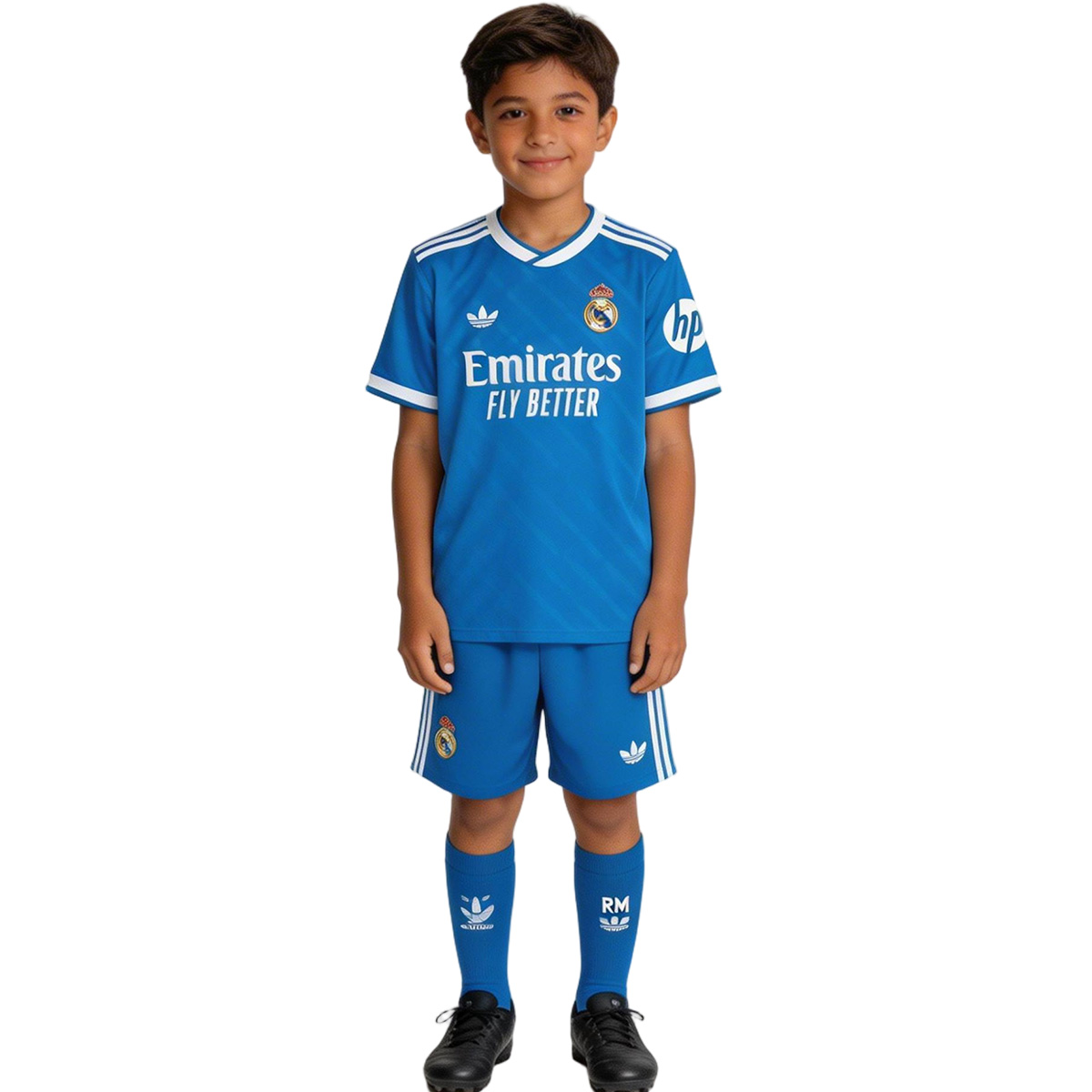 Kids Real Madrid Third Jersey Full Kit 2025/26