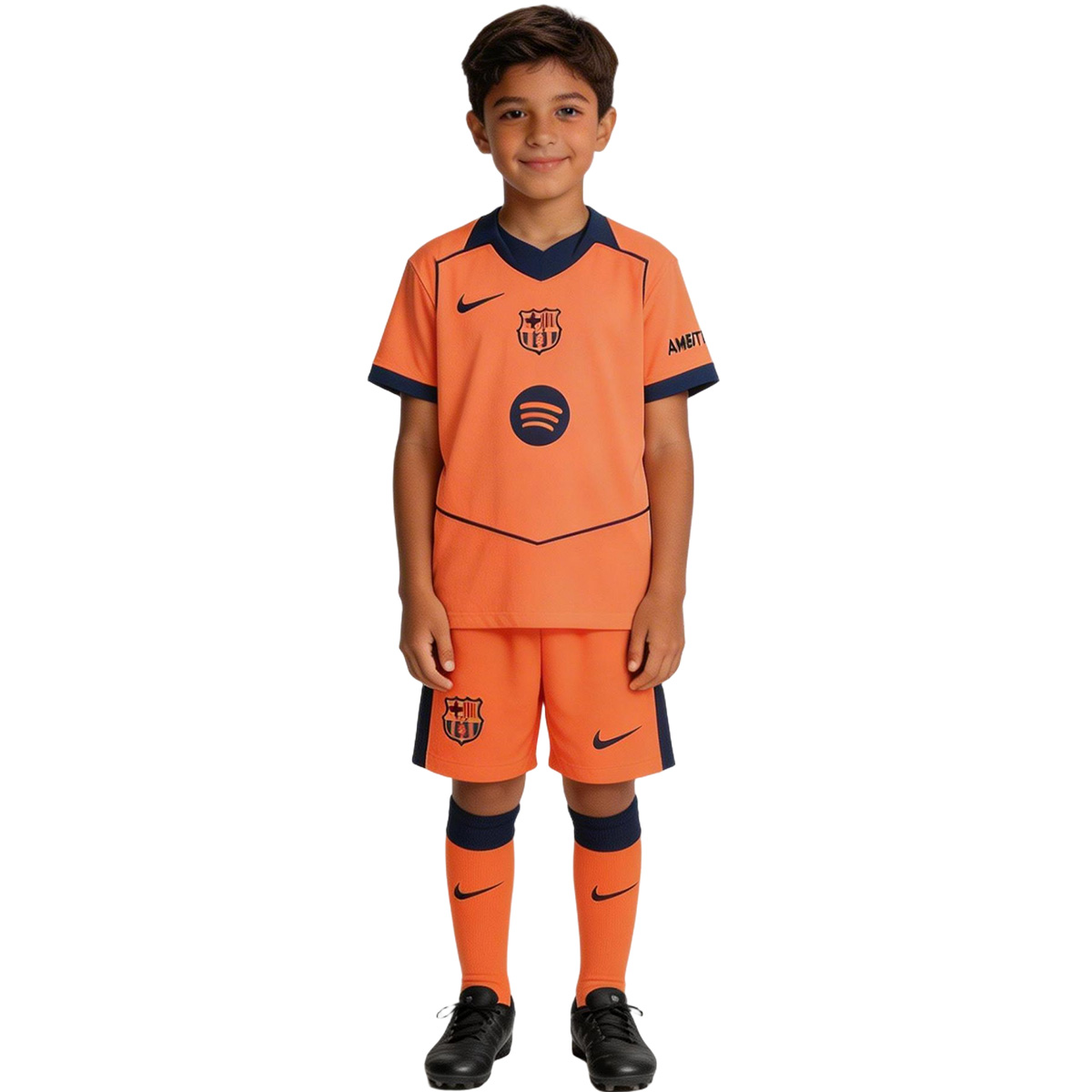 Kids Barcelona Third Jersey Full Kit 2025/26