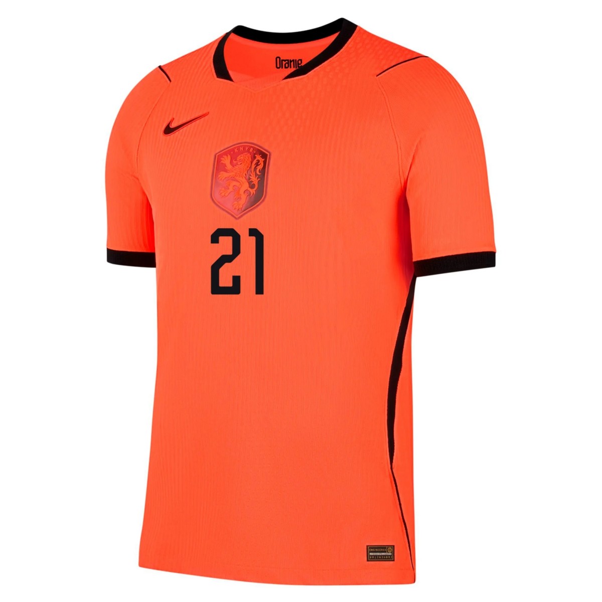 F.DE JONG #21 Netherlands Home Match Jersey Player Version World Cup 2026