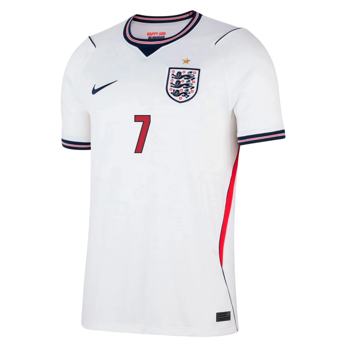 Saka #7 England Home Jersey World Cup 2026